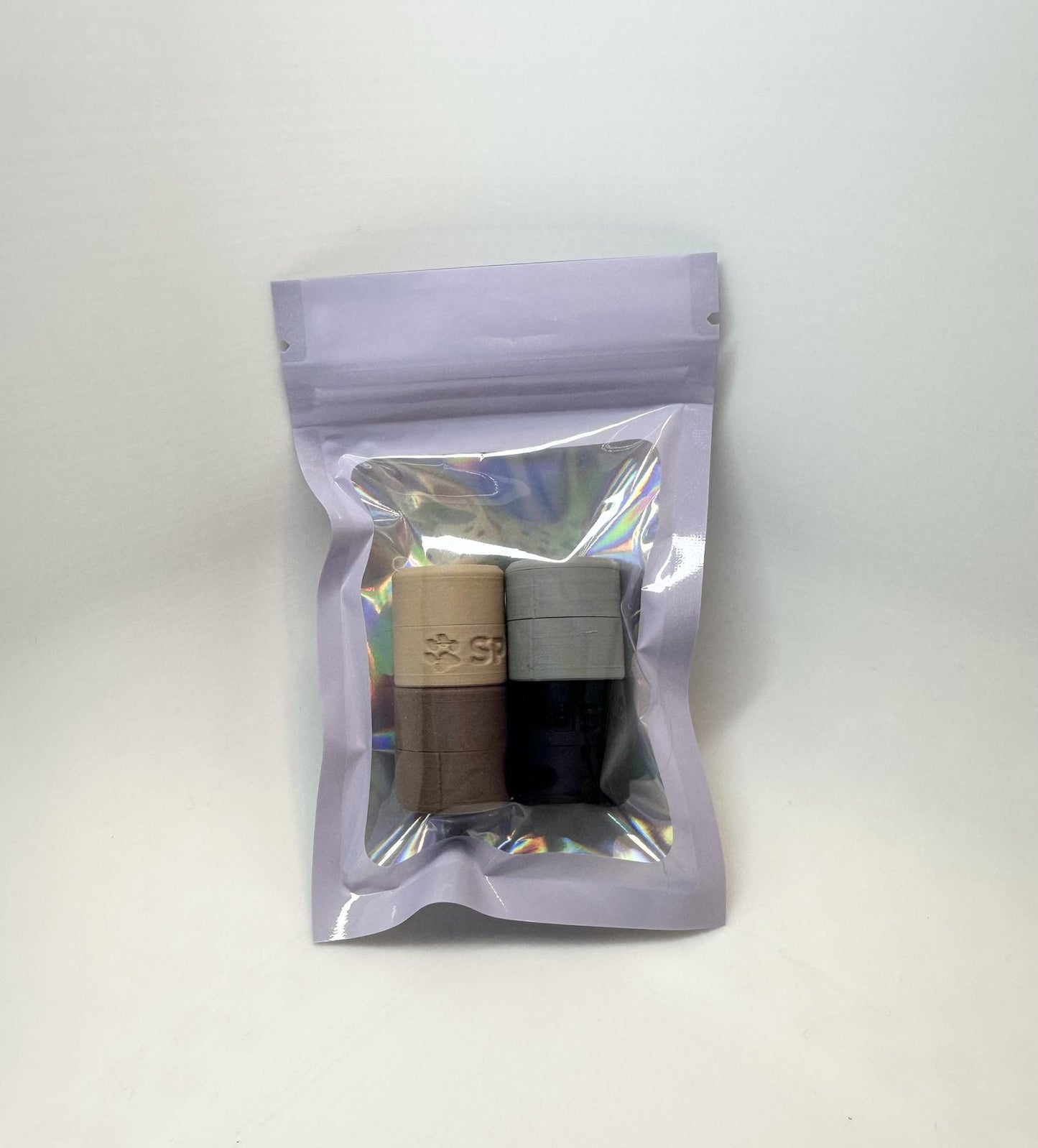 Tiny Magnetic Hides for K9 Nosework – Neutral Colours - Small Scent Detection Vessels, 4-Pack Training Tools for Scent Work