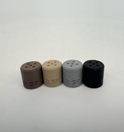 Tiny Magnetic Hides for K9 Nosework – Neutral Colours - Small Scent Detection Vessels, 4-Pack Training Tools for Scent Work